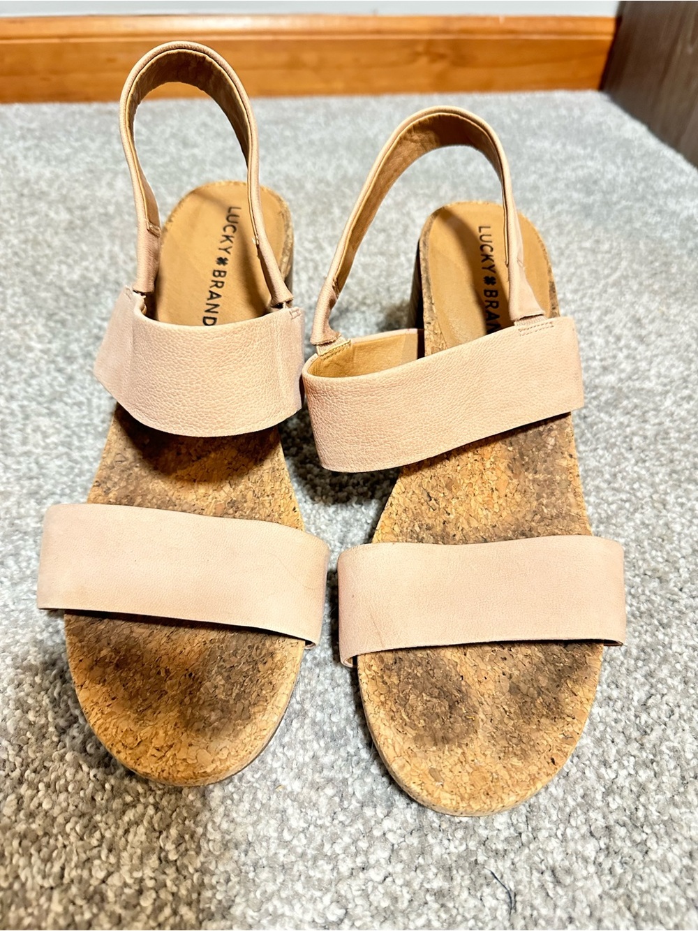 Lucky Brand Slingback Sandals in Blush Pink | Size 8.5